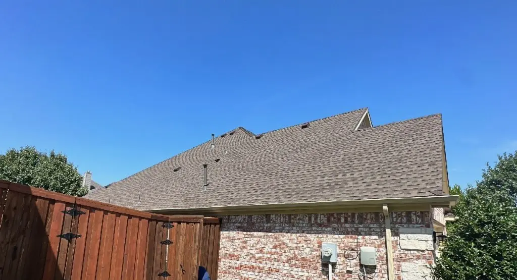 Completed roof replacement project in Lafayette